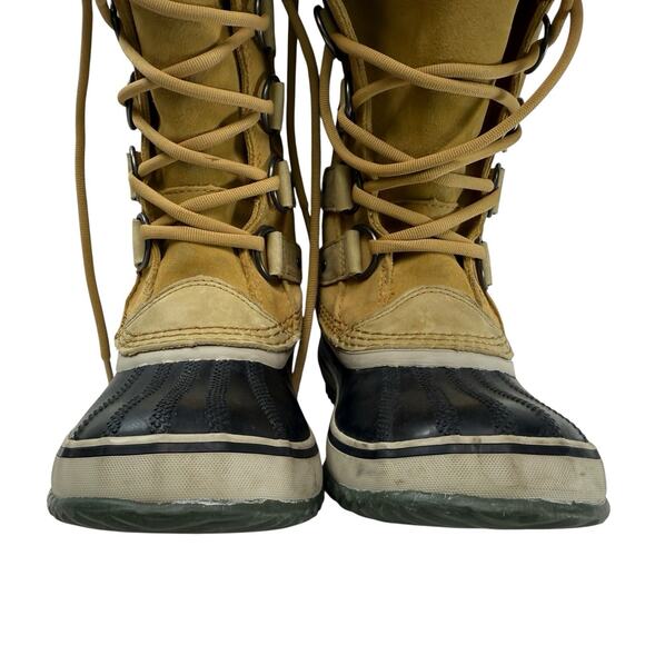 Sorel Joan Of Arctic Warm Winter Boots Waterproof Leather Faux Fur Cuff Size 6 - Picture 3 of 11